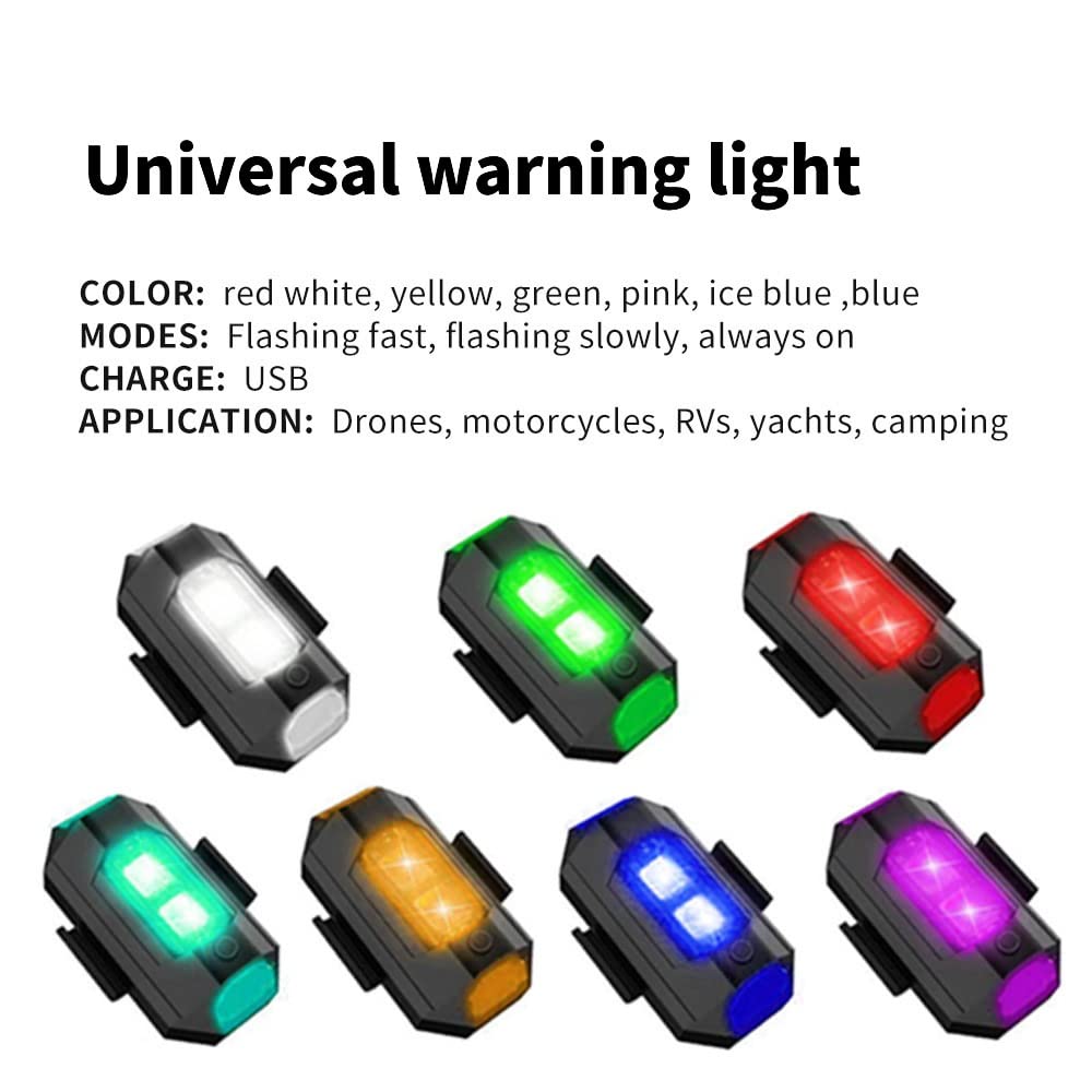 Helmet Bike Bicycle Safety Signal Warning Motorcycle Helmets led LED Helmet Strip Light Aircraft Strobe Exterior (Multicolor) Pack of 1